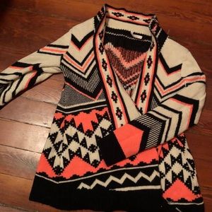 Tribal Print Warm Cardigan
